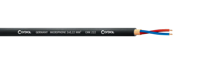 Cordial CPM 5 FM Mic Kabel 5m XLR CMK222 Neutrik black 3polig male female